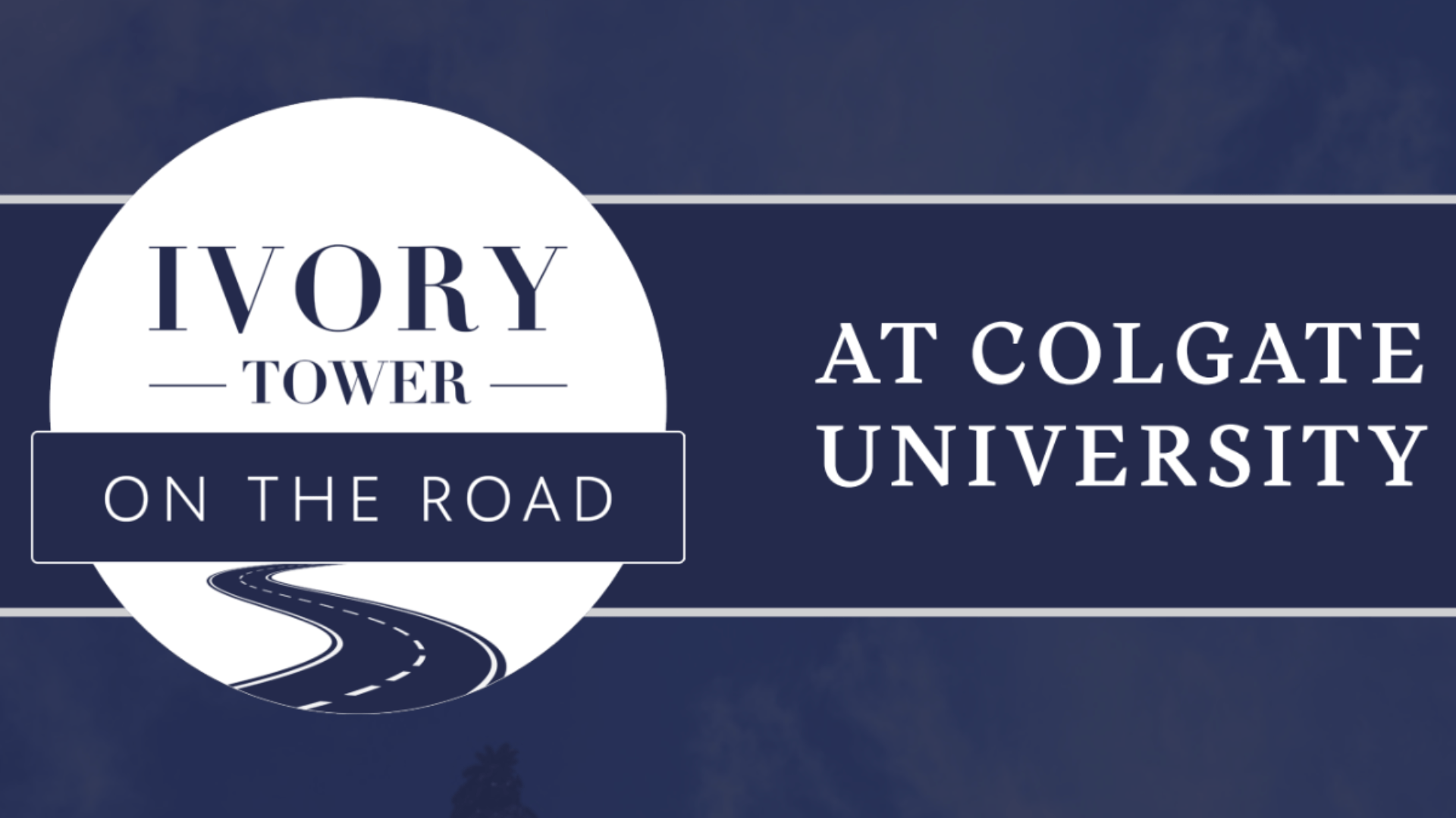Ivory Tower on the Road at Ʒ on blue